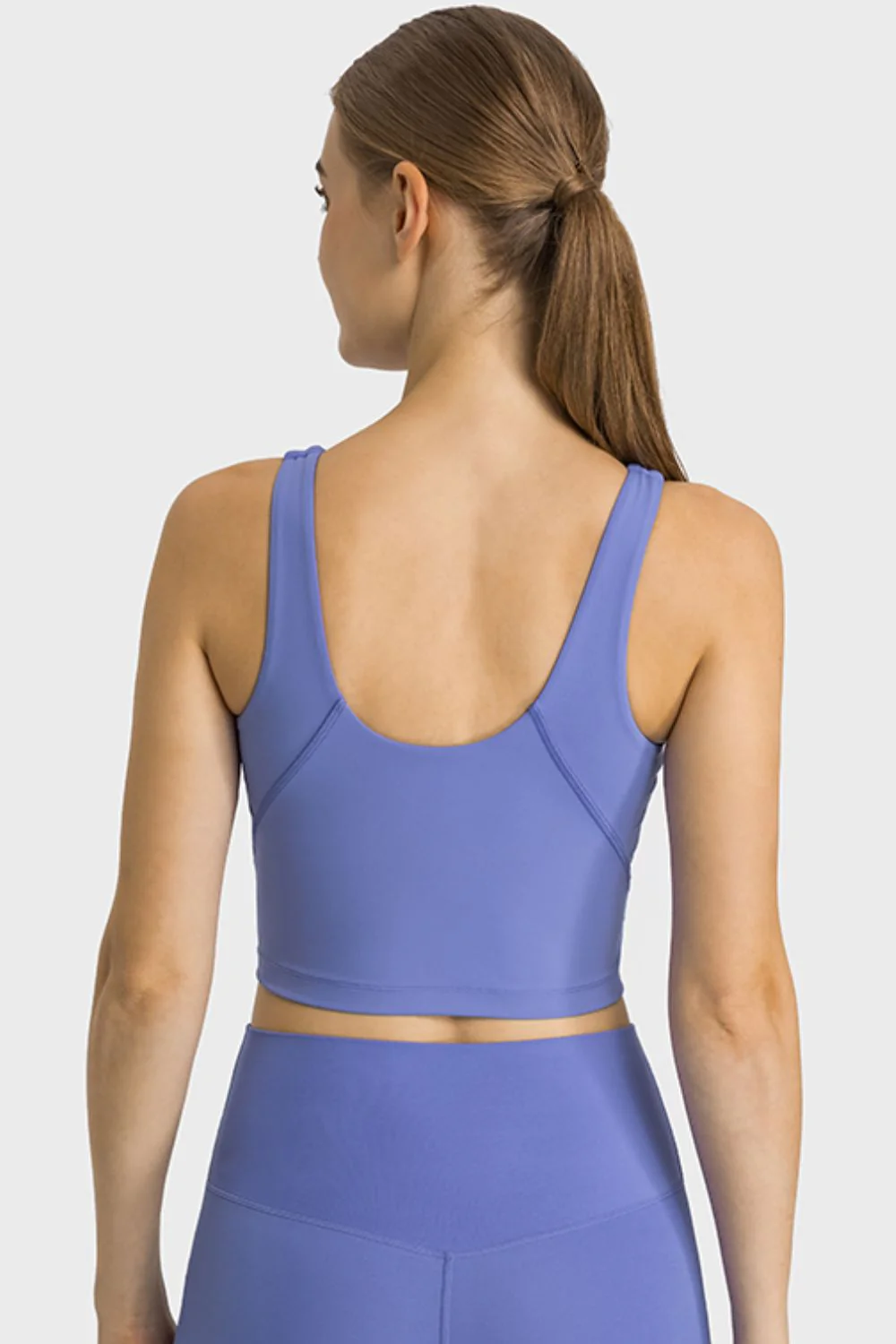 Like Skin Highly Stretchy Cropped Sports Tank