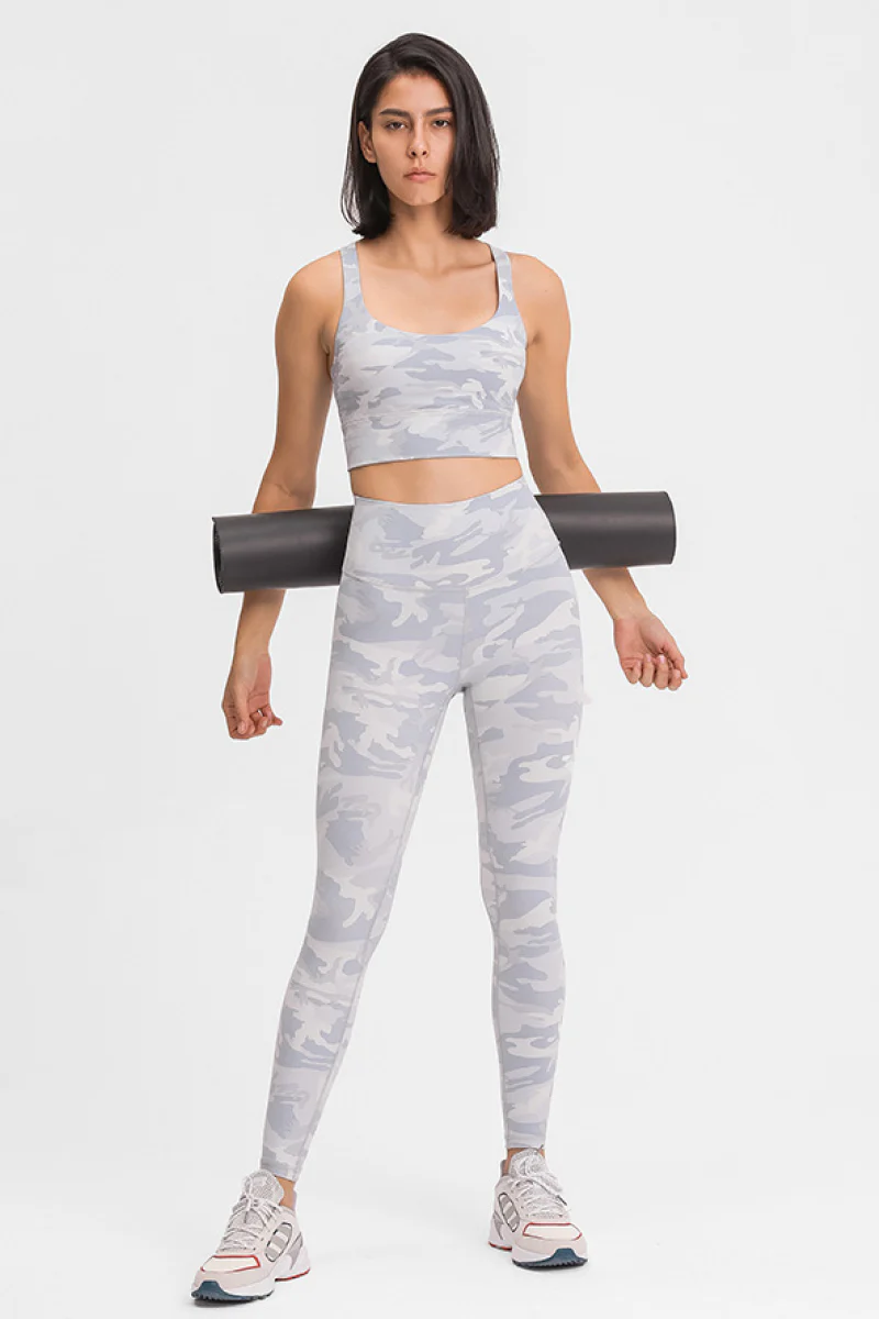 Double-Strap Cross-Back Sports Bra